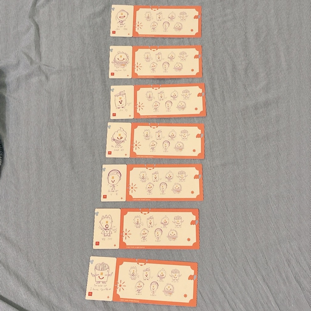 BTS PTD Las Vegas McDonalds Ticket Full Set OT7